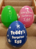 Surprise Egg Light Blue Standard - Giant Personalised 14'' 36cm Kids Birthday Christmas Present Easter Egg