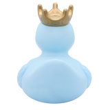 Blue XXL 25cm Rubber Duck with Crown - Vinyl Personalised