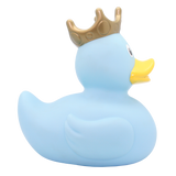 Blue XXL 25cm Rubber Duck with Crown - Vinyl Personalised