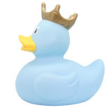 Blue XXL 25cm Rubber Duck with Crown - Vinyl Personalised