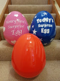 Surprise Egg Red Standard - Giant Personalised 14'' 36cm Kids Birthday Christmas Present Easter Egg