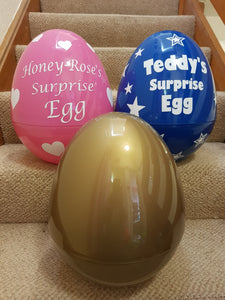 Surprise Egg Gold Standard - Giant Personalised 14'' 36cm Kids Birthday Christmas Present Easter Egg