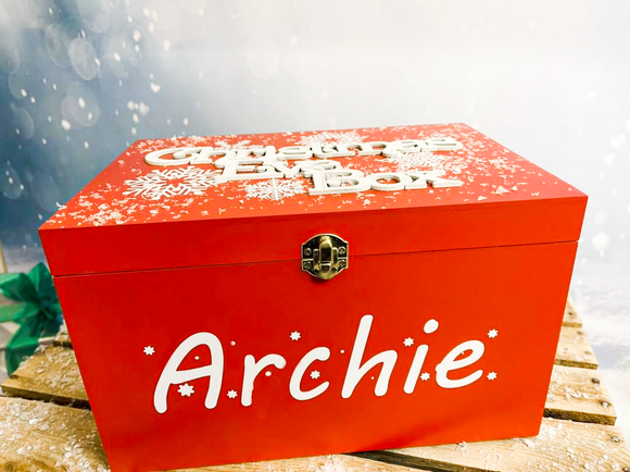 Personalised Wooden Christmas Eve Box