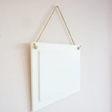 Hanging Sign White Large Rectangle 308x218mm