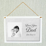 Hanging Sign White Large Rectangle 308x218mm