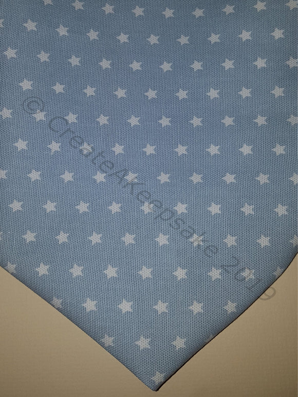 Blue With White Stars Pet Bandana Premium Cotton - Personalised