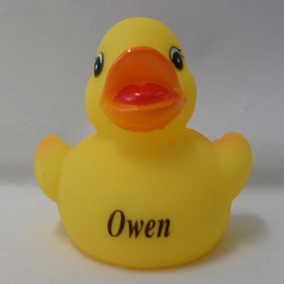 Owen - Personalised Rubber Duck