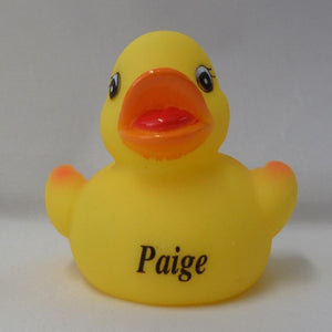 Paige - Personalised Rubber Duck