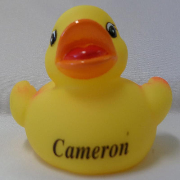 Cameron - Personalised Rubber Duck