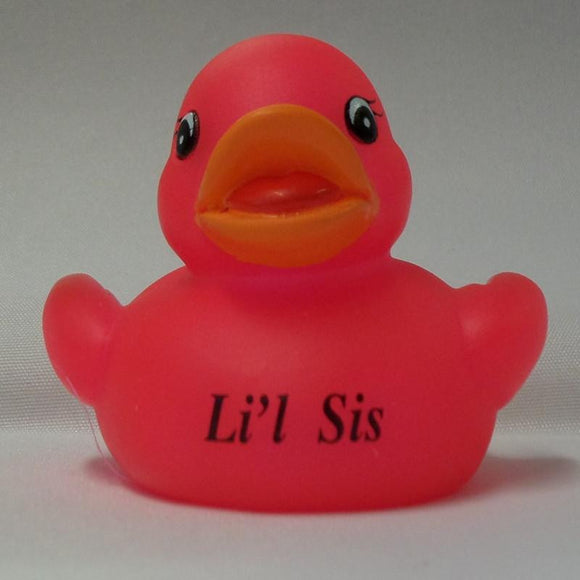 Li'l sis - Personalised Rubber Duck