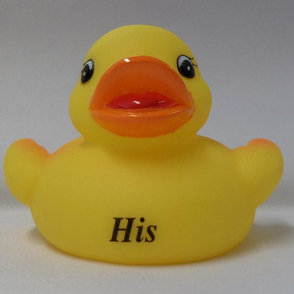 His - Personalised Rubber Duck