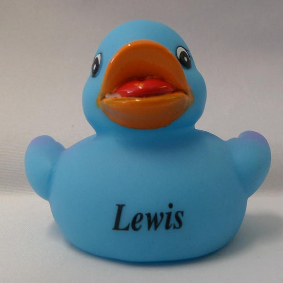 Lewis - Personalised Rubber Duck