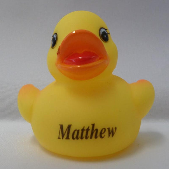 Matthew - Personalised Rubber Duck