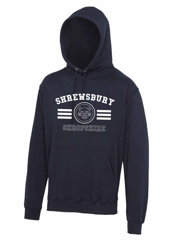 Shrewsbury Tiger Adult Hoodie - Navy - S