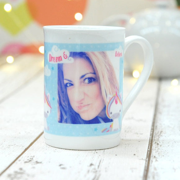 Dream Believe Unicorn - China Mug with Photo