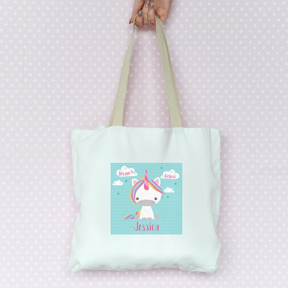 Dream Believe Unicorn - Tote Bag