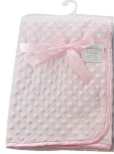 Pink Coral Fleece Baby Wrap Blanket - Personalised